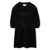 Robe en velours noir fille Sonia Rykiel H25