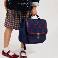 Petit Cartable velvet cherries Caramel & Cie