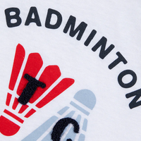 Tee-shirt blanc badminton babyboy Tartine et Chocolat E26