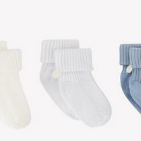 Coffret Chaussettes babyboy bleu horizon coton Tartine et Chocolat