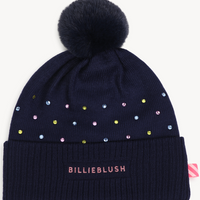 Bonnet à strass multicolors indigo blue fille Billieblush H26