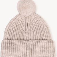 Bonnet en tricot ecru chiné babyboy Boss H26