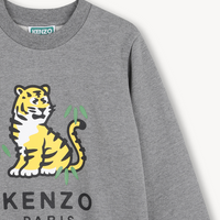 Sweat-shirt gris chiné garçon Kenzo H26
