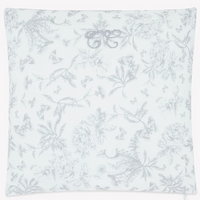Coussin toile de jouy gris Tartine et chocolat
