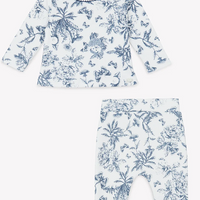 Pyjama deux pièces toile de Jouy marine unisexe Tartine et Chocolat