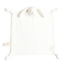 Doudou Augustin le Lapin coton bio écru Tartine et Chocolat