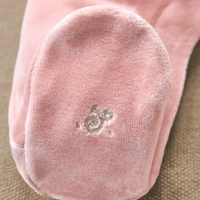 Pyjama en velours col volanté pêche babygirl Tartine et Chocolat
