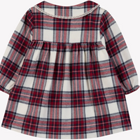 Robe à carreaux en coton écru babygirl Tartine et Chocolat H26