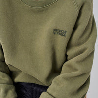 Sweat Izubird Kaki Vintage mixte American Vintage E26