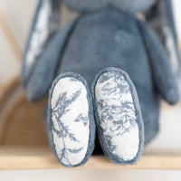 Augustin le lapin Toile de Jouy bleue Tartine et Chocolat