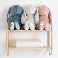 Augustin le lapin Toile de Jouy Rose Thé Tartine et Chocolat