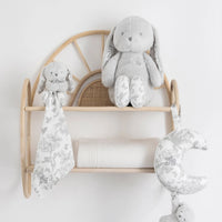 Augustin le lapin Toile de Jouy gris Tartine et Chocolat