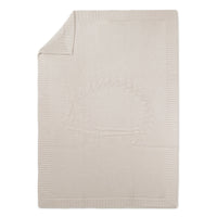 Couverture Léon le Hérisson en laine Tartine et Chocolat Beige
