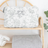 Trousse de toilette Toile de Jouy gris - Tartine et Chocolat
