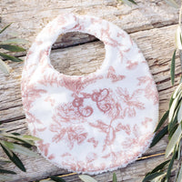 Bavoir Toile de Jouy rose Tartine et Chocolat