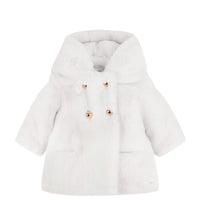 Manteau écru imitation fourrure babygirl Tartine et Chocolat