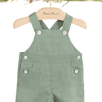 Salopette vert lin babyboy Tartine et chocolat