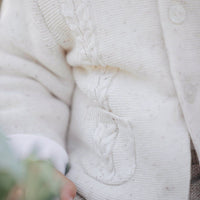 Manteau Ecru en maille unisexe Tartine et Chocolat