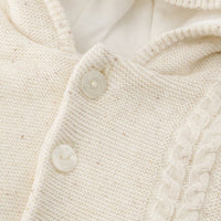 Manteau Ecru en maille unisexe Tartine et Chocolat