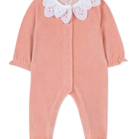 Pyjama bois de rose colerette fleur babygirl Tartine et Chocolat