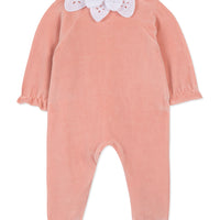 Pyjama bois de rose colerette fleur babygirl Tartine et Chocolat