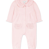 Dors-bien rose pâle col crochet babygirl Tartine et Chocolat
