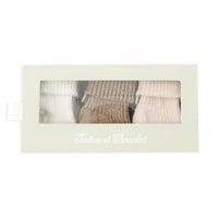 Coffret Chaussettes nacre babygirl Tartine et Chocolat