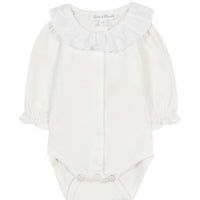 Body col volanté brodé nacre babygirl Tartine et Chocolat