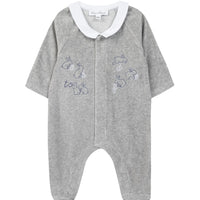 Pyjama velours gris Abécédaire babyboy Tartine et Chocolat