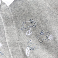 Pyjama velours gris Abécédaire babyboy Tartine et Chocolat