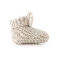 Chaussons lapin en maille ajourée beige - Tartine et Chocolat