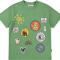 Tee-shirt manches courtes vert garçon Molo E26