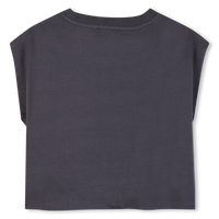 Tee Shirt manches courtes gris fille Billieblush E26