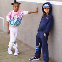 Pantalon de jogging bleu nuit fille Billieblush