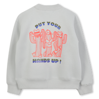 Sweat en molleton gris clair Garçon Billieblush H25