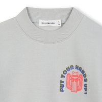 Sweat en molleton gris clair Garçon Billieblush H25