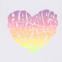 Tee Shirt manches courtes Happiness fille Billieblush E26