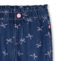 Pantalon en denim bleu babygirl Billieblush H26