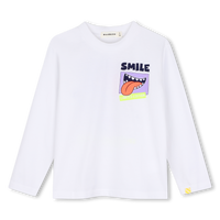 Tee-shirt manches longues blanc garçon Billieblush H26