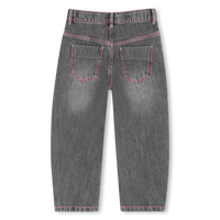 Pantalon en denim gris fille Billieblush H26