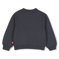 Sweat-shirt à strass gris fille Billieblush H26