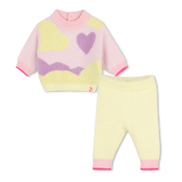 Ensemble pull et legging ROSE JAUNE babygirl billieblush H26