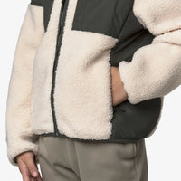 Veste Samson 4.0 Orsetto Ecru-Kaki mixte K-Way H25