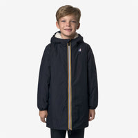Veste longue fourrée Eiffel Orsetto 4.0 blue depht mixte K-Way