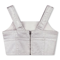 Top à bretelles argent fille Marc Jacobs E24