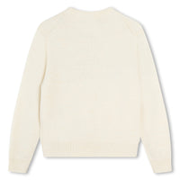 Pull écru en laine col rond mixte Zadig & Voltaire