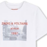 Tee-Shirt 1997 blanc garçon Zadig & Voltaire E26