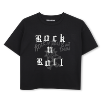 Tee-Shirt manches courtes noires fille Zadig & Voltaire H26