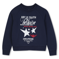 Sweat-shirt bleu cargo garçon Zadig & Voltaire H26