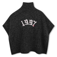 Poncho gris chine fille Zadig & Voltaire H26